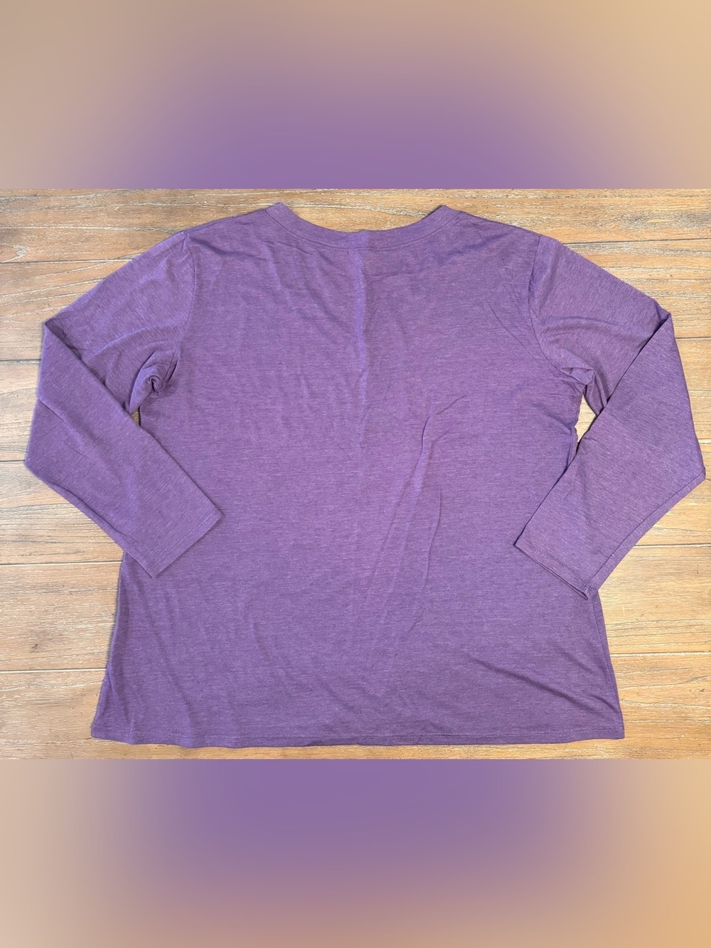 Purple V-Neck Women's Top #99 - Picture 6 of 6